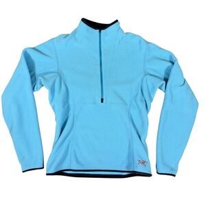 Arcteryx Womens Half Zip Fleece Pullover Medium Blue Lightweight‎ Outdoor